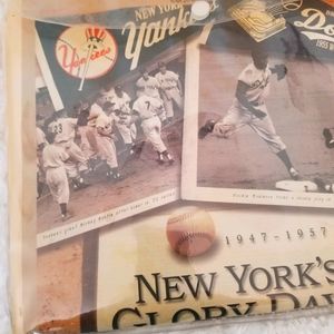 New york glory days of baseball 1940,52, 56 newspaper compilations